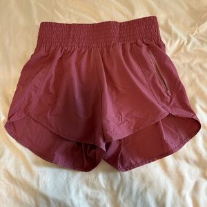 High waisted running shorts